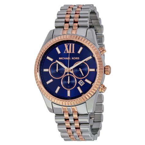 MIchael Kors Lexington Chronograph Navy Dial Unisex Watch 